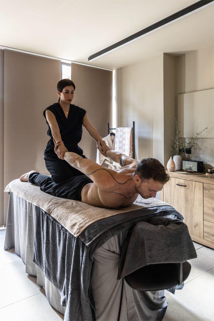 Traditional Thai massage with guided stretching at Najma Signature Spa