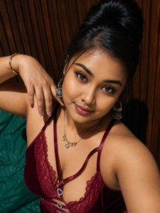 Professional female spa therapist posing in maroon outfit at Najma Signature Spa